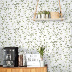NEW Kitchen Recipes Leaf Trail Vinyl Non-woven Matte Wallpaper Nature 43969683